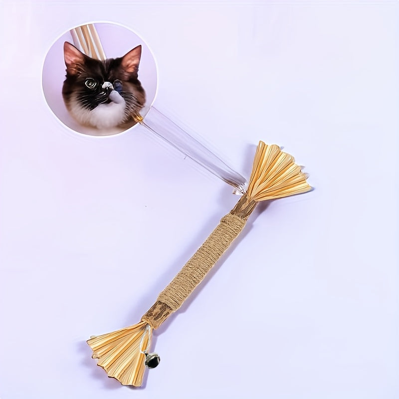 Natural Silvervine 4pcs Durable Chew Toys - Matatabi Dental Care Teeth Cleaning Play Set for Kittens And Cats - Pet Supplies