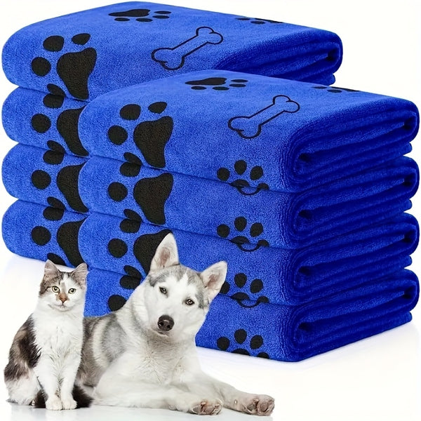 [Quick Drying] One Pet Bath Towel | Quick Drying | Absorbent | Dog Cat Bathing | Large | Soft | Pet Store Gift | Pet Supplies