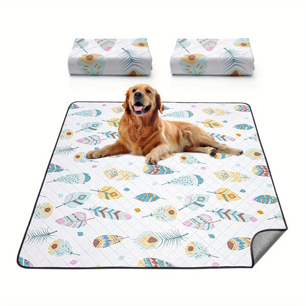 2 Pack Washable Pee Pads For Dogs, Ultra-Absorbent And Leak-Proof Whelping Pads, Non-Slip Reusable Puppy Pads, Waterproof Puppy Training Pads For Playpen, Crate, Housebreak, Bed, Pet Supplies, Machine Washable/Hand Washable