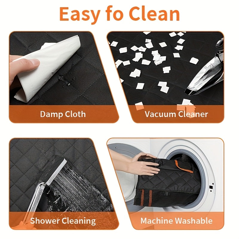 Heavy Duty Pet Dog Seat Cover Hammock - Scratch Resistant, Slip Durable, Soft, Waterproof, and Anti-Slip - Rear Seat Cover for Cars, Trucks, and SUVs with Open Net Design and Trunk Wear Resistant Pet Supplies Auto