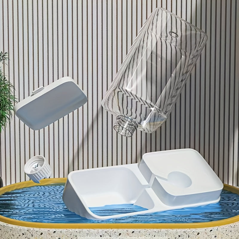 1pc/2pcs Gravity Pet Feeder Dog Water Dispenser, Automatic Plastic Dog Food Feeder Dog Water Container Set, Self Feeding Station For Indoor Dogs Pet Supplies Christmas Gift