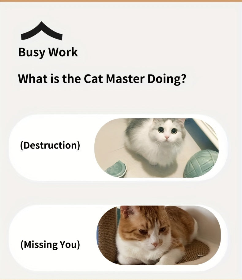 Electric Cat Toy Gravity Bouncing Ball with Synthetic Fiber Feathers, a Self-Entertaining Smart Rolling Ball for Cats, Pet Supplies.