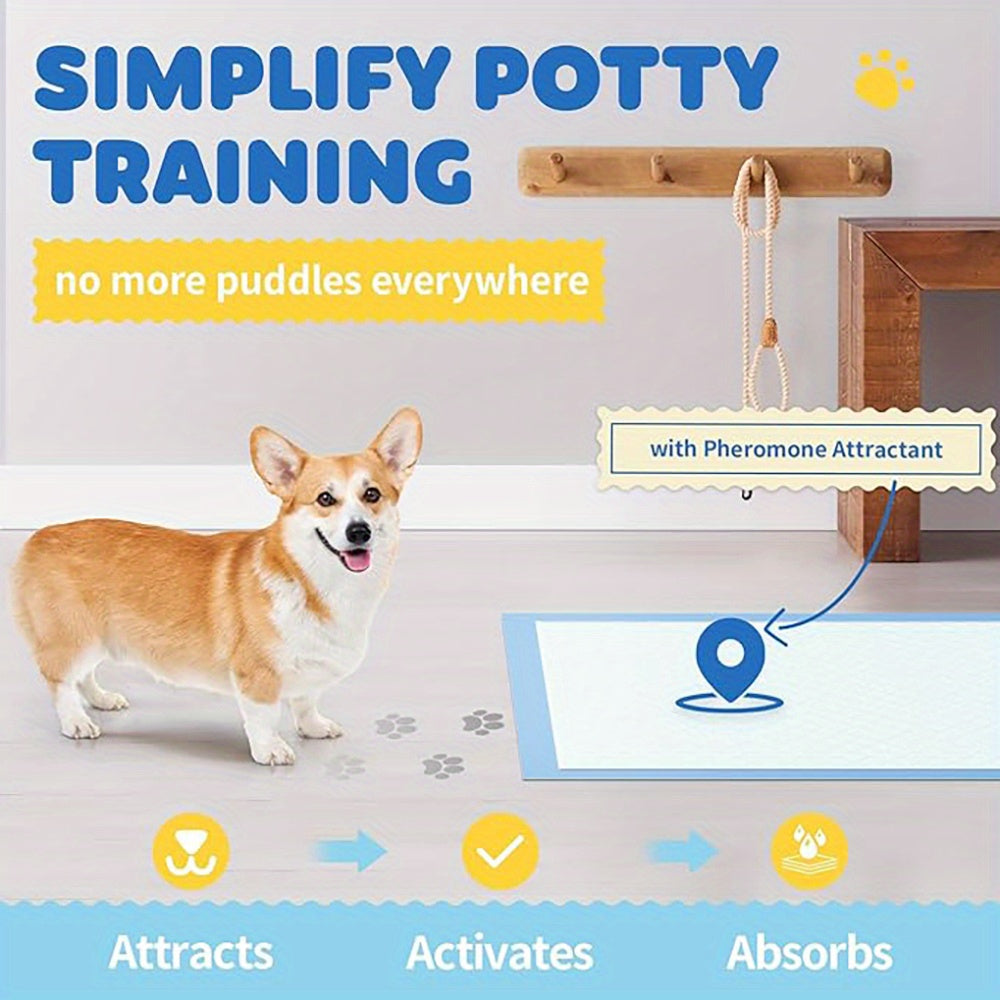 400-100pcs 24" X 24" Extra Large Super Absorbent Dog Urine Pad - Leak-proof, Odor-proof, Disposable Pet Urine Pad, Convenient For Training And Accidents - Perfect For Dogs, Puppies, Cats, Different Pet Urine Pads, Pet Supplie