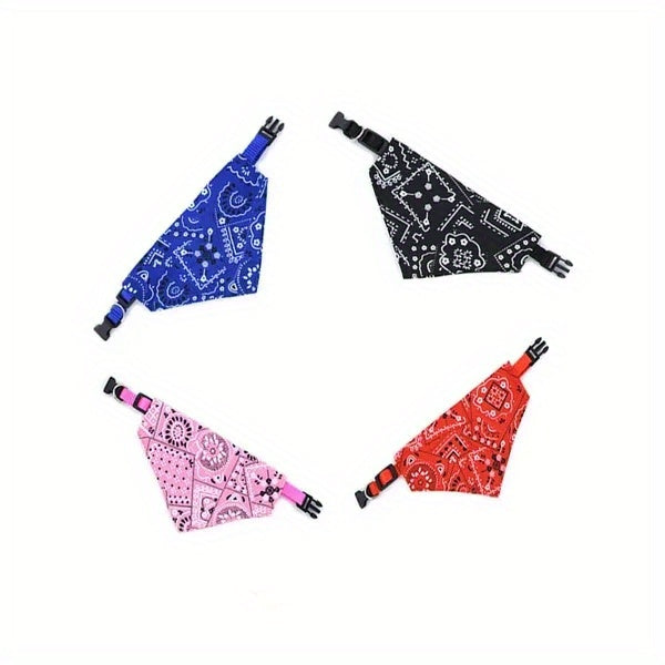Dog Bandanas - Adjustable Triangle Pet Saliva Towel for Small and Medium Dogs and Cats - Stylish and Comfortable Pet Supplies