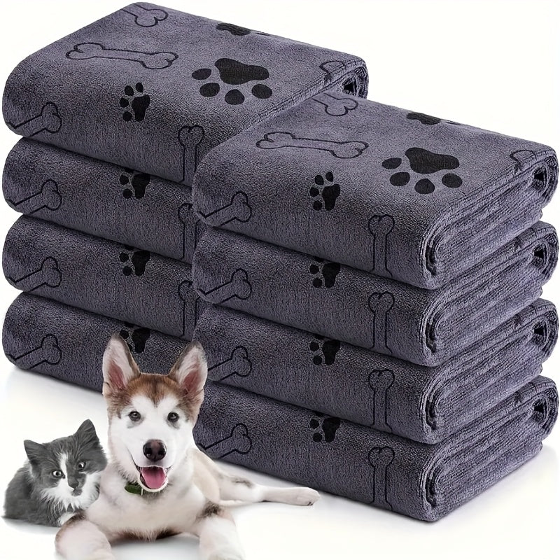[Quick Drying] One Pet Bath Towel | Quick Drying | Absorbent | Dog Cat Bathing | Large | Soft | Pet Store Gift | Pet Supplies