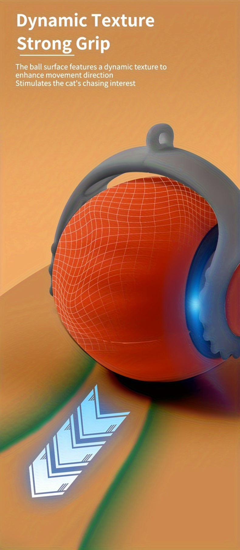 Electric Cat Toy Gravity Bouncing Ball with Synthetic Fiber Feathers, a Self-Entertaining Smart Rolling Ball for Cats, Pet Supplies.