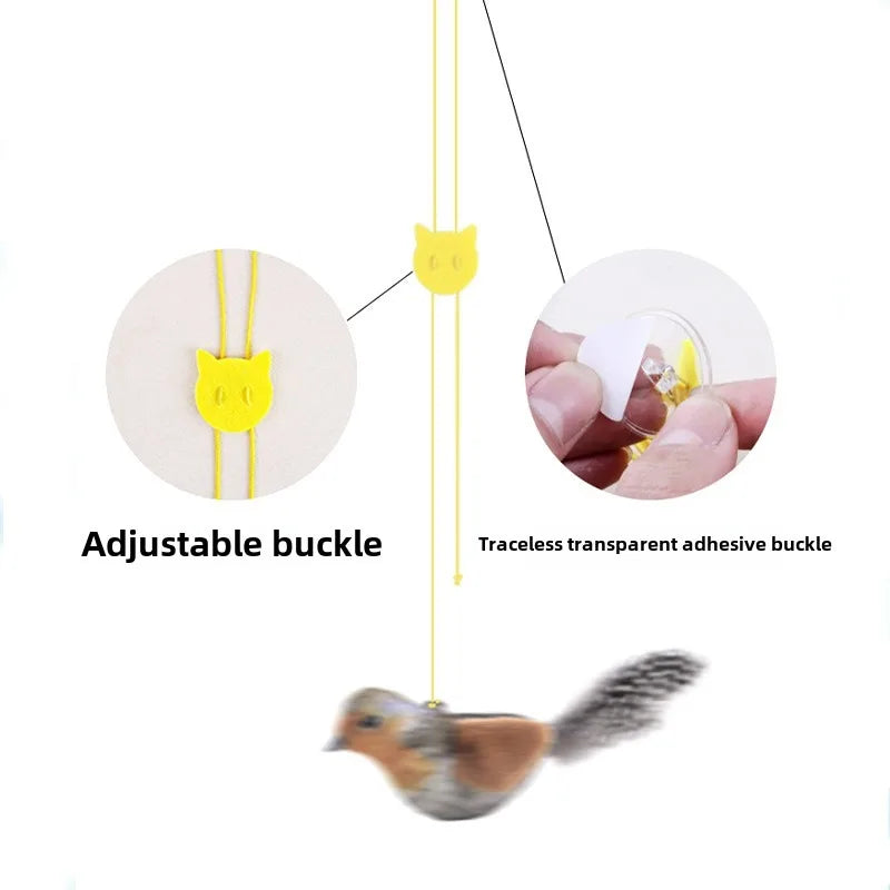 Free Shipment Random 1pc Simulated Squeaky Bird Toy with Catnip Self-Entertainment Sound Bird Toy for Pets Pet Supplies