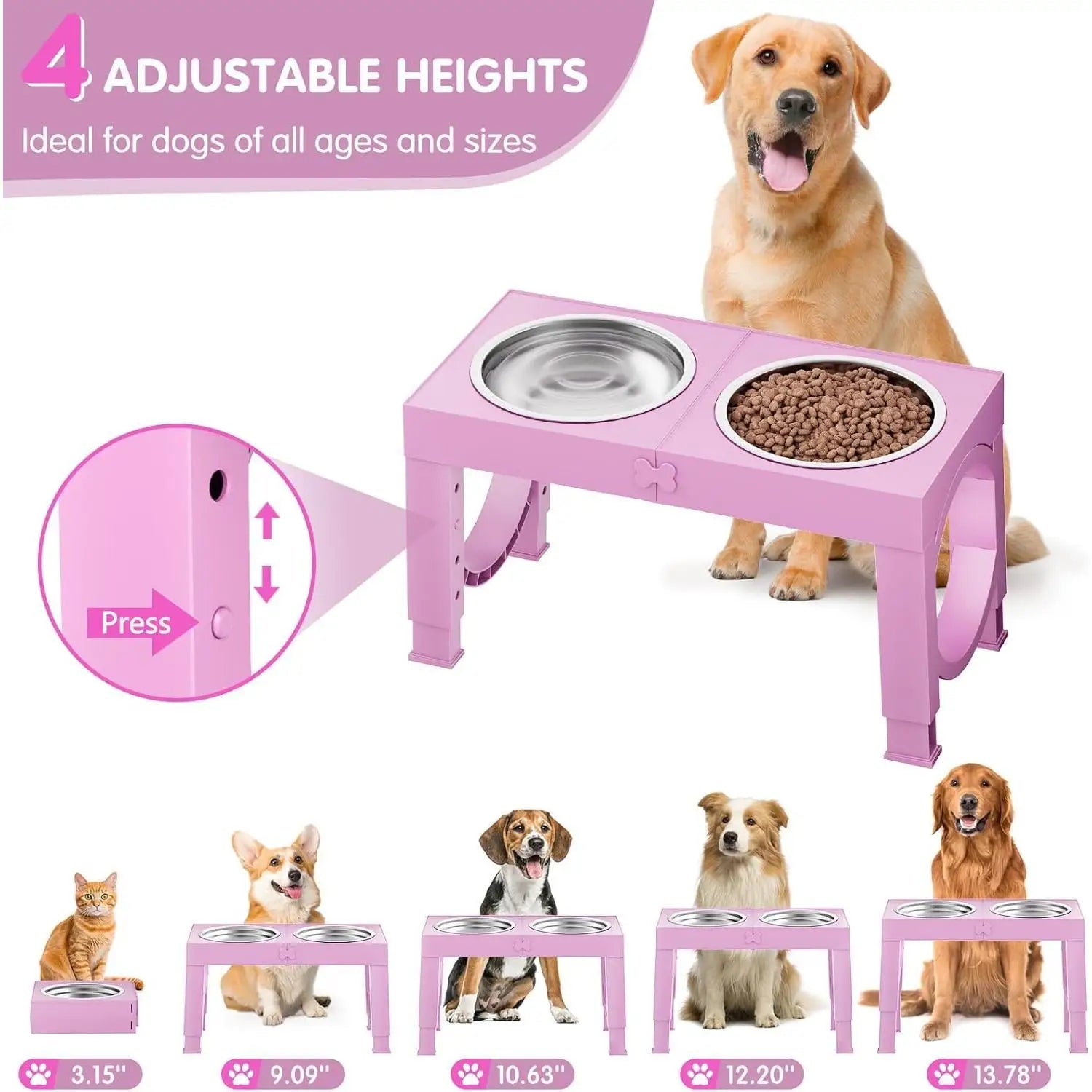 Dog Bowl Stand - Stylish Pet Supplies