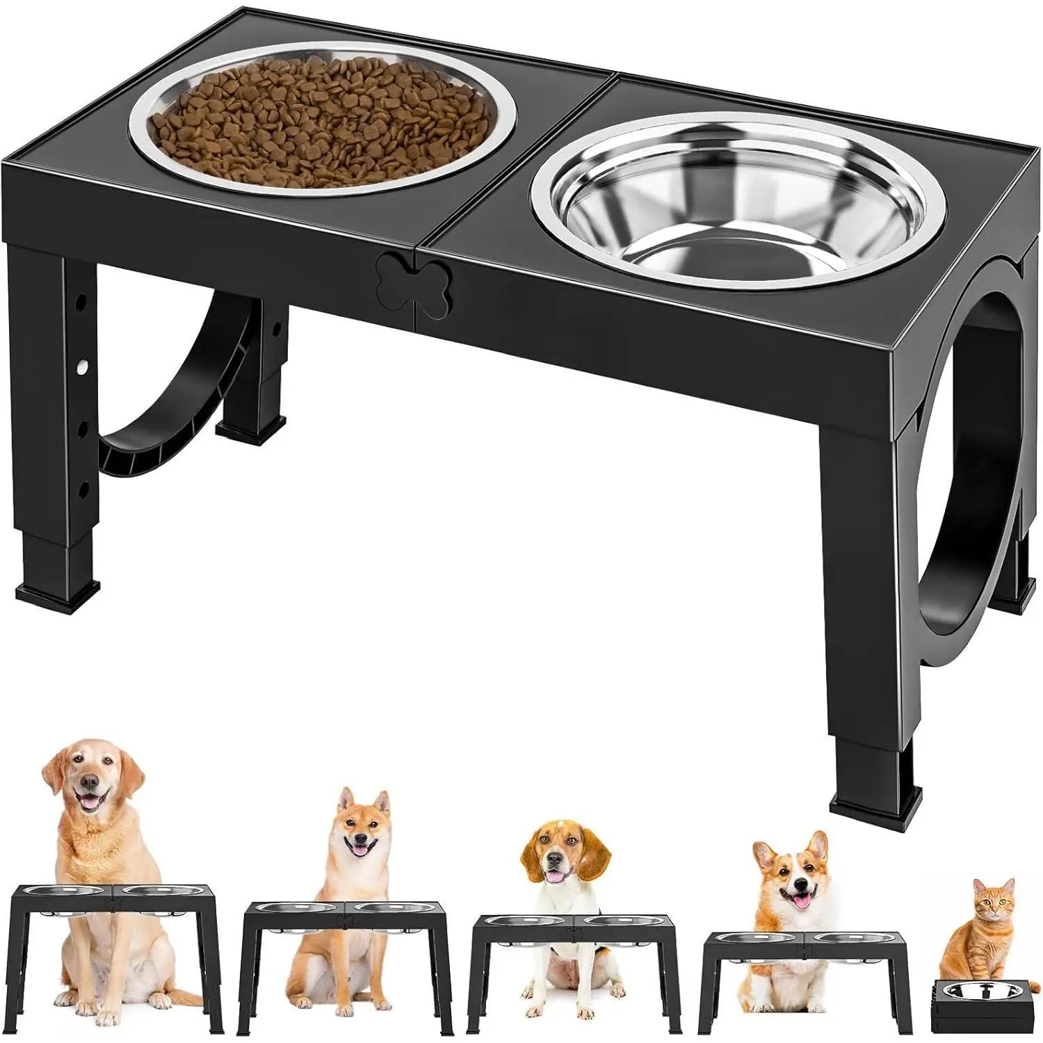 Dog Bowl Stand - Stylish Pet Supplies