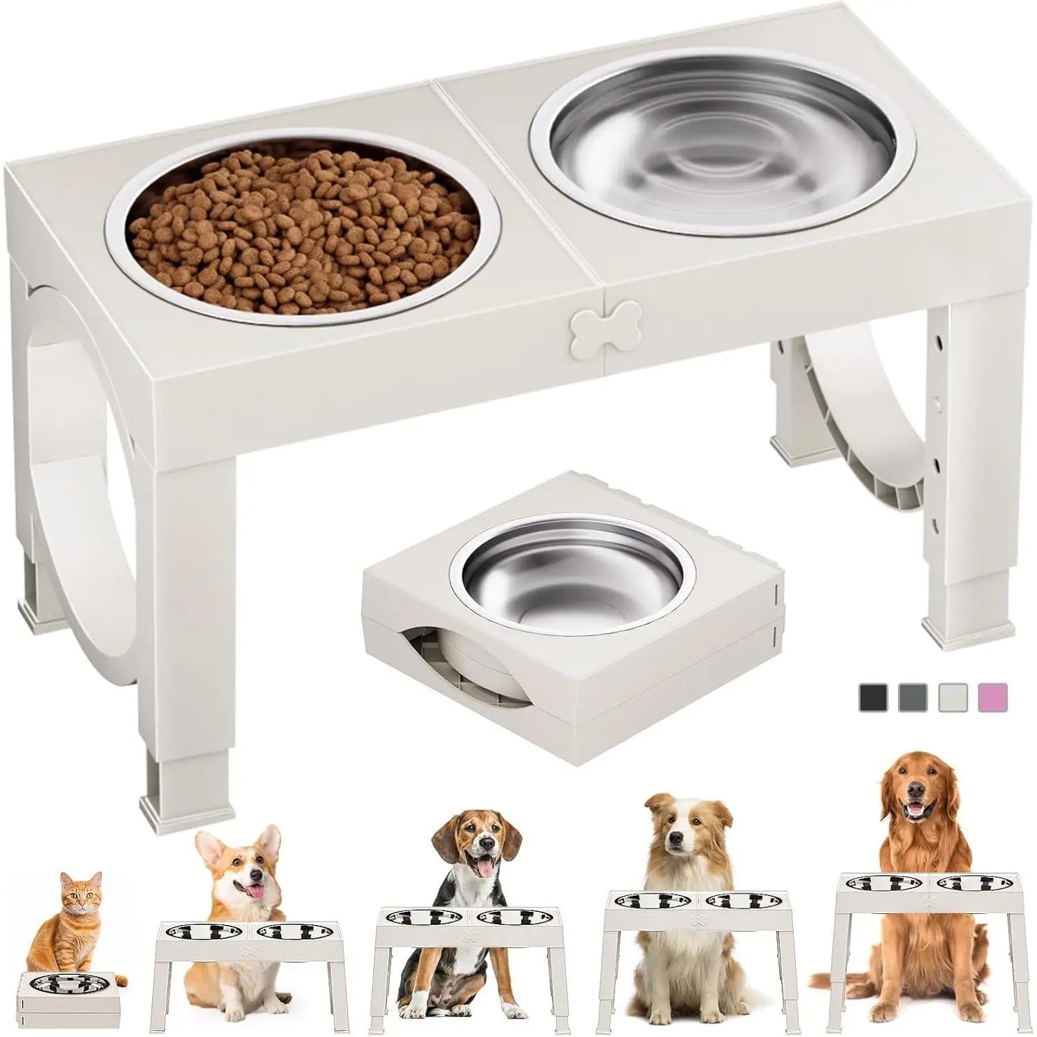 Dog Bowl Stand - Stylish Pet Supplies