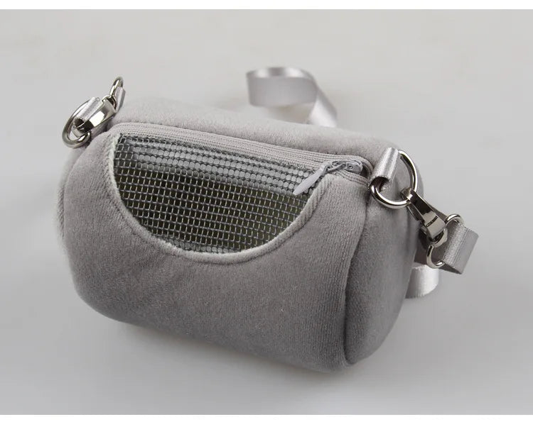 Mini Animal Pig Hamster Pet Carrier Bag Flee Little Small Breeds Carrying Cage Travel Bag Warm Home For Small Mouse Rats Goods