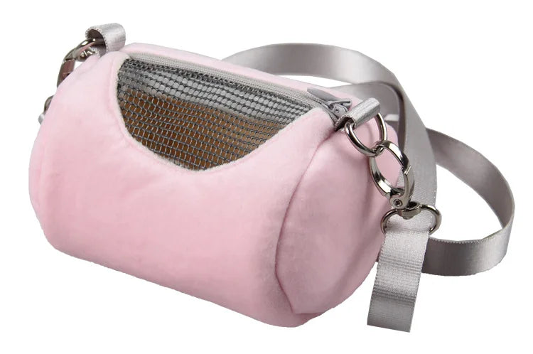 Mini Animal Pig Hamster Pet Carrier Bag Flee Little Small Breeds Carrying Cage Travel Bag Warm Home For Small Mouse Rats Goods