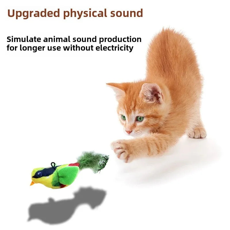 Free Shipment Random 1pc Simulated Squeaky Bird Toy with Catnip Self-Entertainment Sound Bird Toy for Pets Pet Supplies
