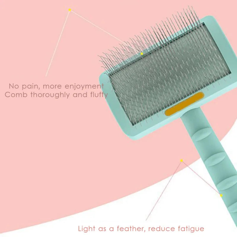 Pet Dog Brush Comb Shedding Hair Remove Needle Cat Brush Combs  Massage Grooming Tool Dog Cat Pet Cleaning Supplies Accessories