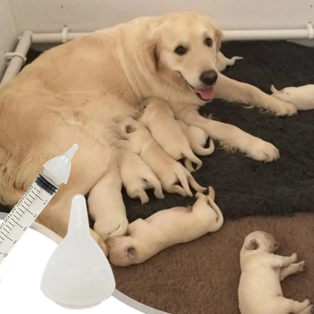 Pet feeding nipples With Silicone Nipple Dog Cat Feeding Pacifier Hamster Rabbits Kittens Puppies Feeding Bottle Syringe