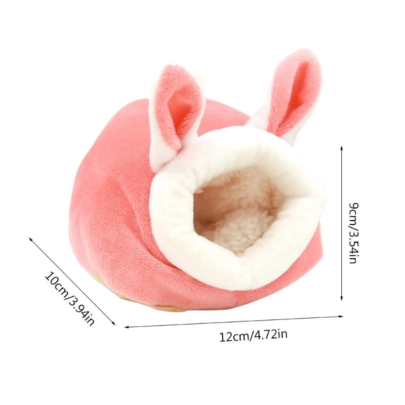 Winter Hamster House Guinea Pigs House Warm Nest Small Animal Nest Winter Warm Cage for Hamster Rodents Cage