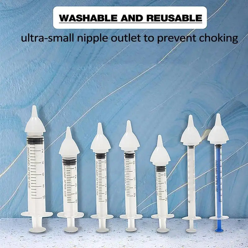 Pet feeding nipples With Silicone Nipple Dog Cat Feeding Pacifier Hamster Rabbits Kittens Puppies Feeding Bottle Syringe