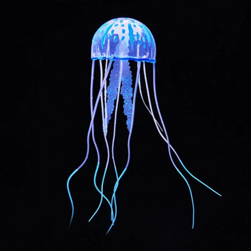 Artificial Swim Glow Jellyfish for Fish Tank - Luminous Aquarium Underwater Decoration