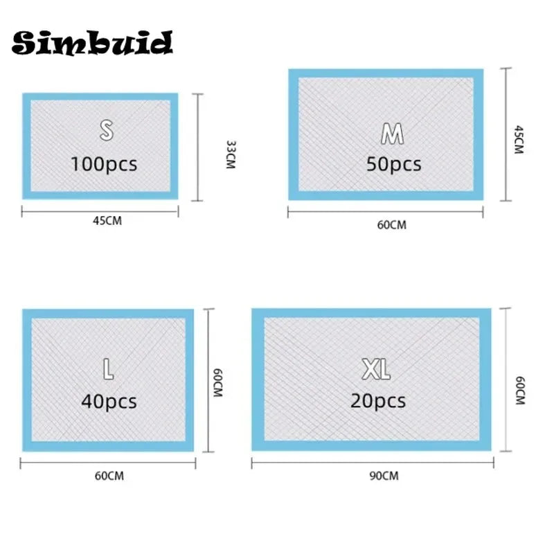 Basics Dog and Puppy Pee Pads, 5-Layer Leak-Proof Super Absorbent, Quick-Dry Surface, Potty Training, Regular