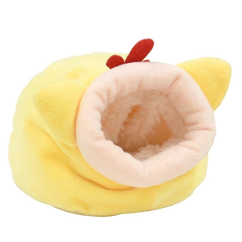 Winter Hamster House Guinea Pigs House Warm Nest Small Animal Nest Winter Warm Cage for Hamster Rodents Cage