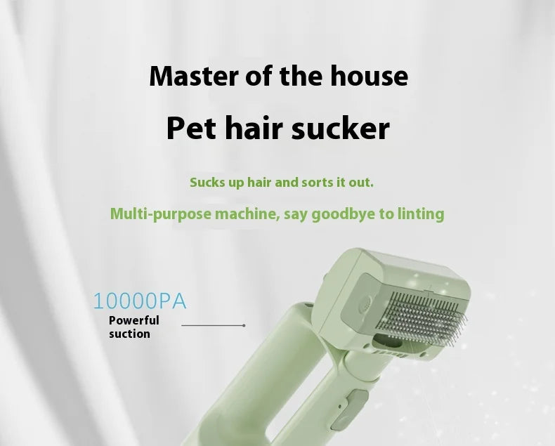 Cat Grooming Vacuum 5Brushes Pet Grooming Kit with 0.3L Hair Dust Cup Dog Vacuum Cleaner for Pets Cats Dogs Hair Vacuum Cleaner