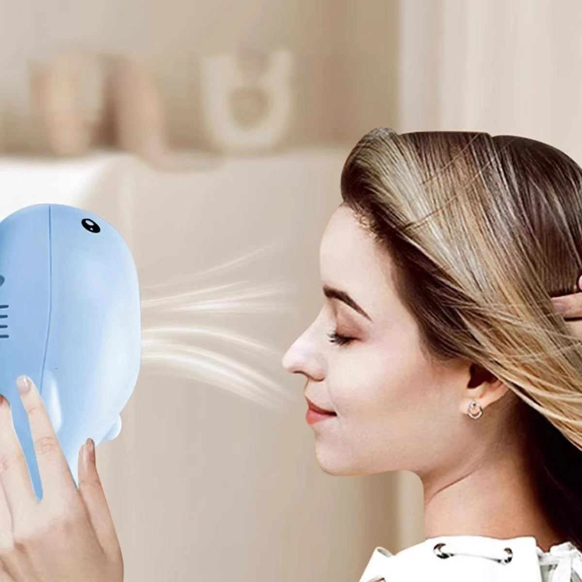 Electric Floating Ball Cat Toy  - Whale - shaped, USB - powered, Dual - function Fan, Portable & 3C Certified Pet Toy