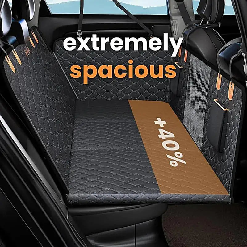 Dog Backseat Cover Waterproof Pet Travel Dog Carrier Hammock Anti-Scratch Nonslip Bed Pet Backseat Protector for Car SUV
