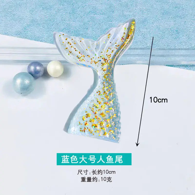 Aquarium Landscaping Crystal Castle Simulation Windmill/Fishtail/Carriage Healing Creative Decoration Underwater World Scenery