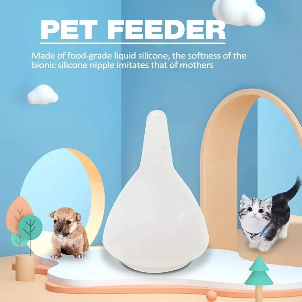 Pet feeding nipples With Silicone Nipple Dog Cat Feeding Pacifier Hamster Rabbits Kittens Puppies Feeding Bottle Syringe