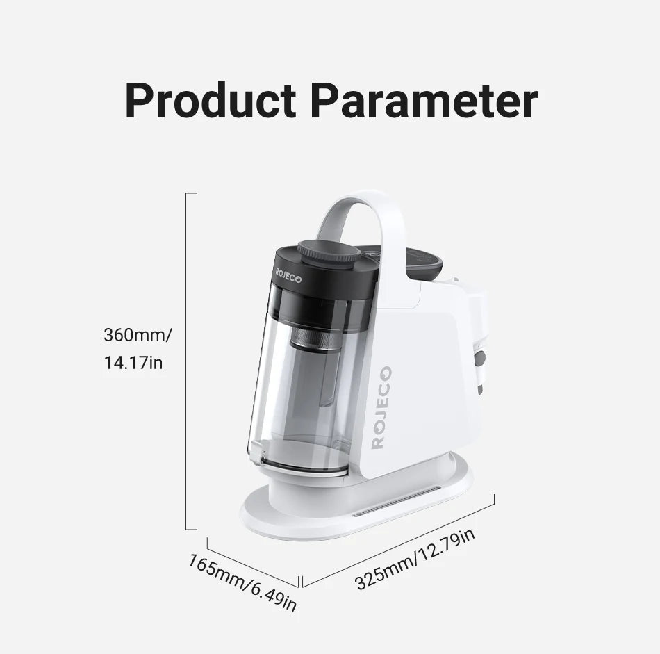 ROJECO Pet Multifunction Grooming Vacuum Kit 5-IN-1 Smart Touch Portable Household Pet Vacuum Cleaner for Cat Dog Hair Groomer