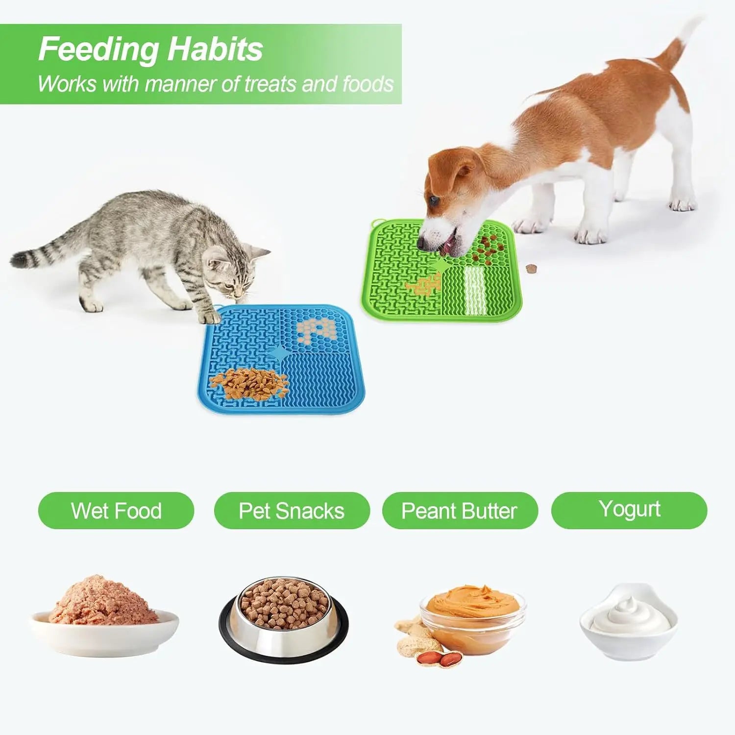 Slow Feeders For Dogs And Cats, Lick Pads With Suction Cups For Dog Anxiety Relief, Bathing, Grooming And Training, Dog Bowls