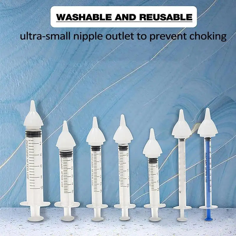 For New born Kittens Puppies Rabbits Small Animals Universal Pet Feeding Nipple Mini Silicone Feeding Pacifier Kitten Feeder