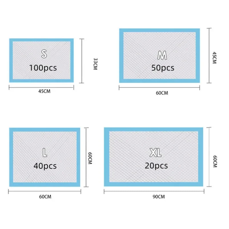 Basics Dog and Puppy Pee Pads, 5-Layer Leak-Proof Super Absorbent, Quick-Dry Surface, Potty Training, Regular