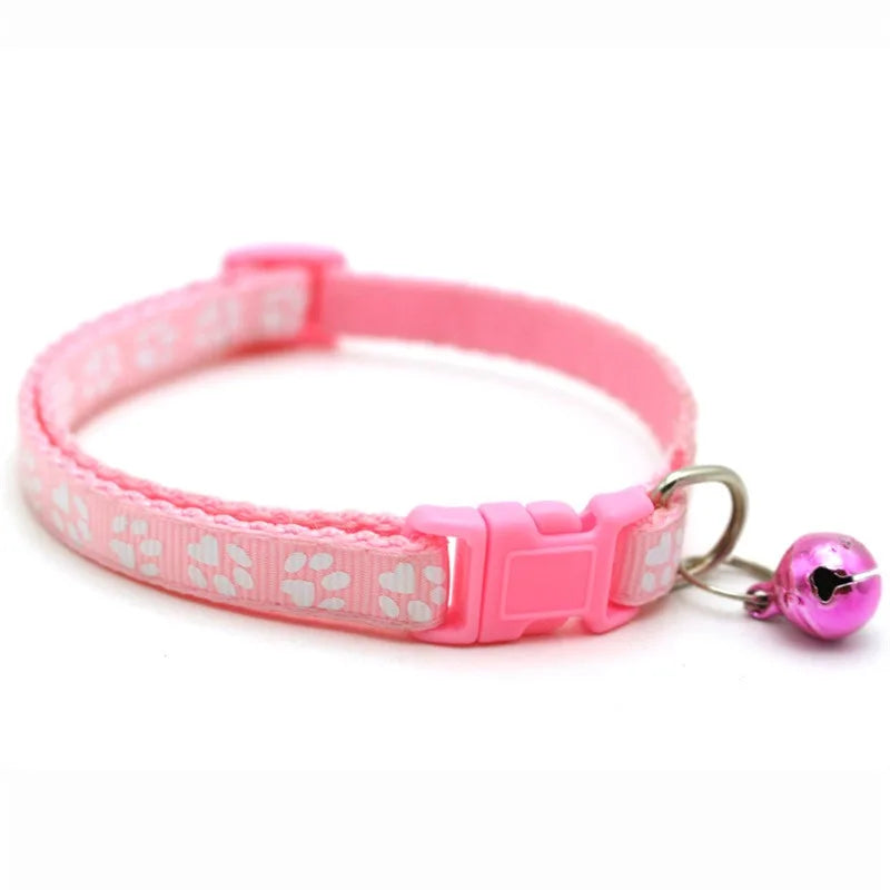 Fashion Rainbow Flower Cat Collar With Bell Kitten Puppy Necklace Adjustable Buckle Colorful Lace Kitten Collar Dog Accessories