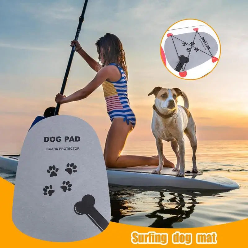 Anti Slip Pets Surfboard Mat Dog Surf Traction Mat Travel-friendly Pet Paw Traction Pads For Paddle board Kayak Ground Mat