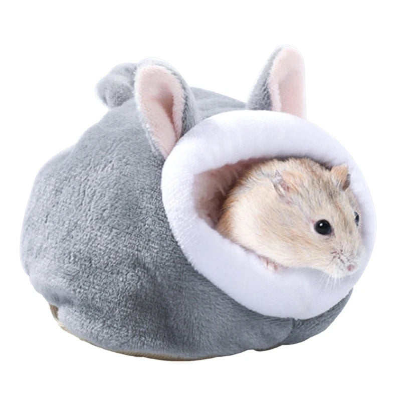 Winter Hamster House Guinea Pigs House Warm Nest Small Animal Nest Winter Warm Cage for Hamster Rodents Cage
