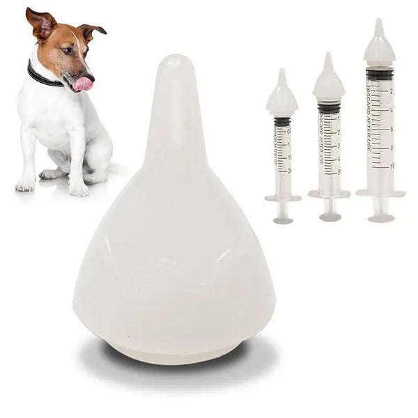 Pet feeding nipples With Silicone Nipple Dog Cat Feeding Pacifier Hamster Rabbits Kittens Puppies Feeding Bottle Syringe