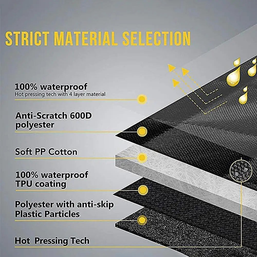 Dog Backseat Cover Waterproof Pet Travel Dog Carrier Hammock Anti-Scratch Nonslip Bed Pet Backseat Protector for Car SUV