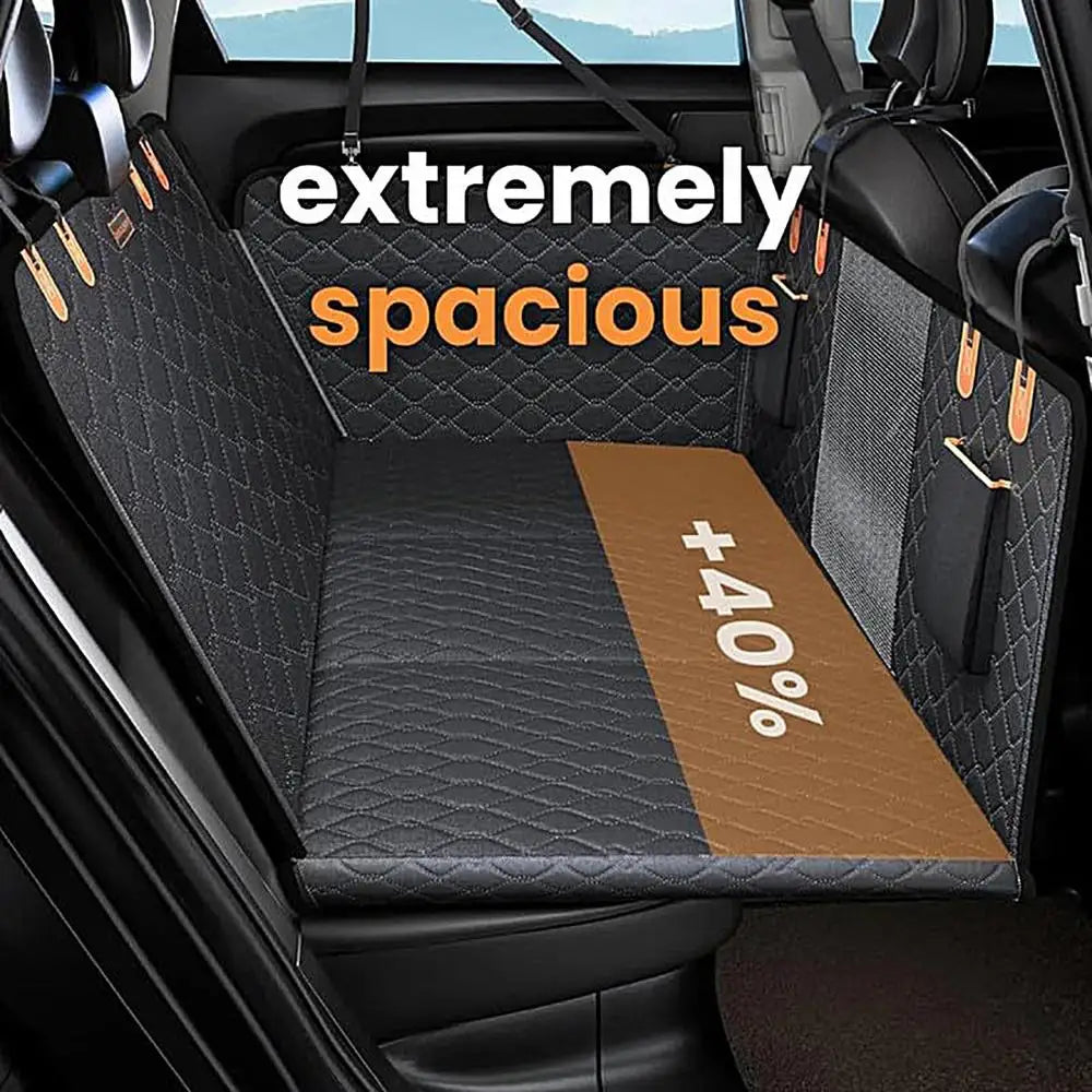 Dog Backseat Cover Waterproof Pet Travel Dog Carrier Hammock Anti-Scratch Nonslip Bed Pet Backseat Protector for Car SUV