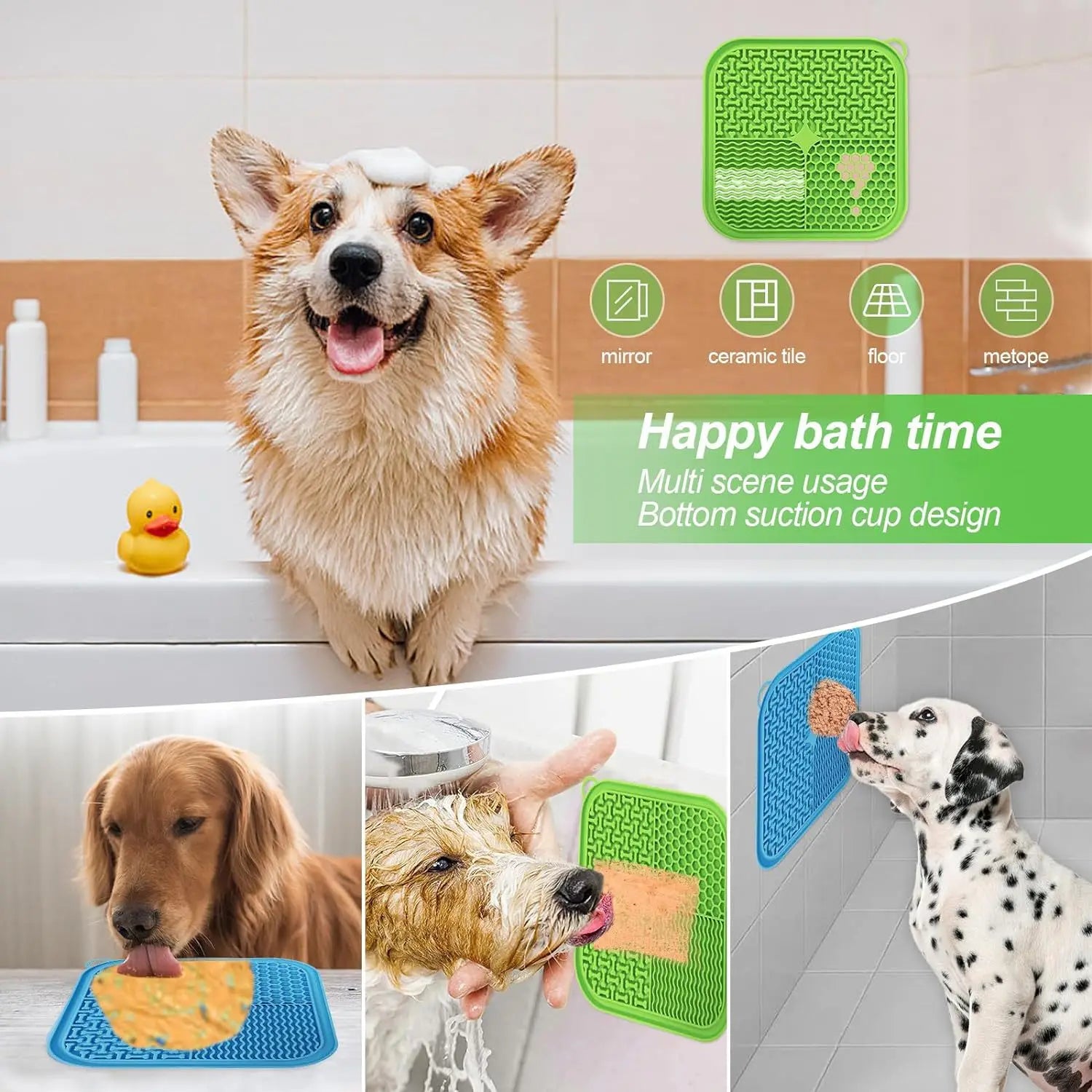 Slow Feeders For Dogs And Cats, Lick Pads With Suction Cups For Dog Anxiety Relief, Bathing, Grooming And Training, Dog Bowls