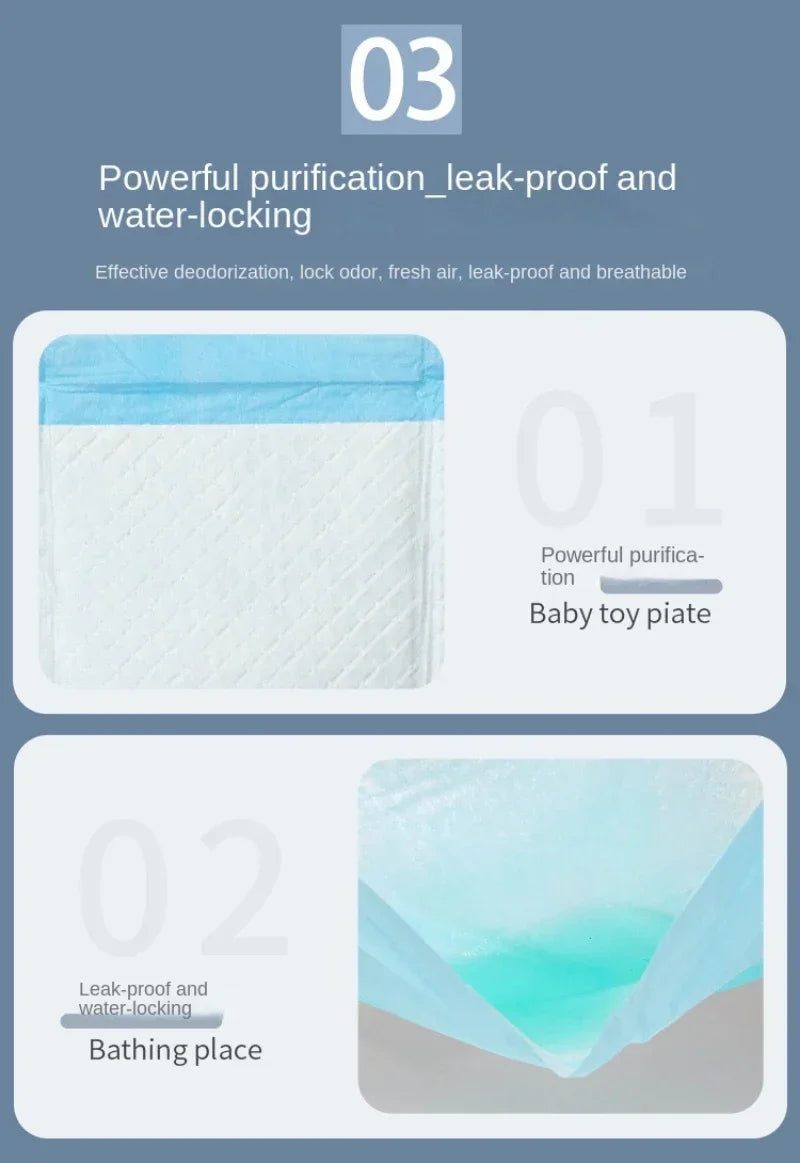 Basics Dog and Puppy Pee Pads, 5-Layer Leak-Proof Super Absorbent, Quick-Dry Surface, Potty Training, Regular