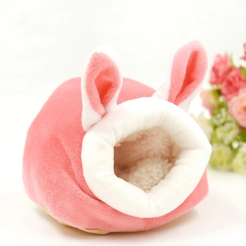 Winter Hamster House Guinea Pigs House Warm Nest Small Animal Nest Winter Warm Cage for Hamster Rodents Cage