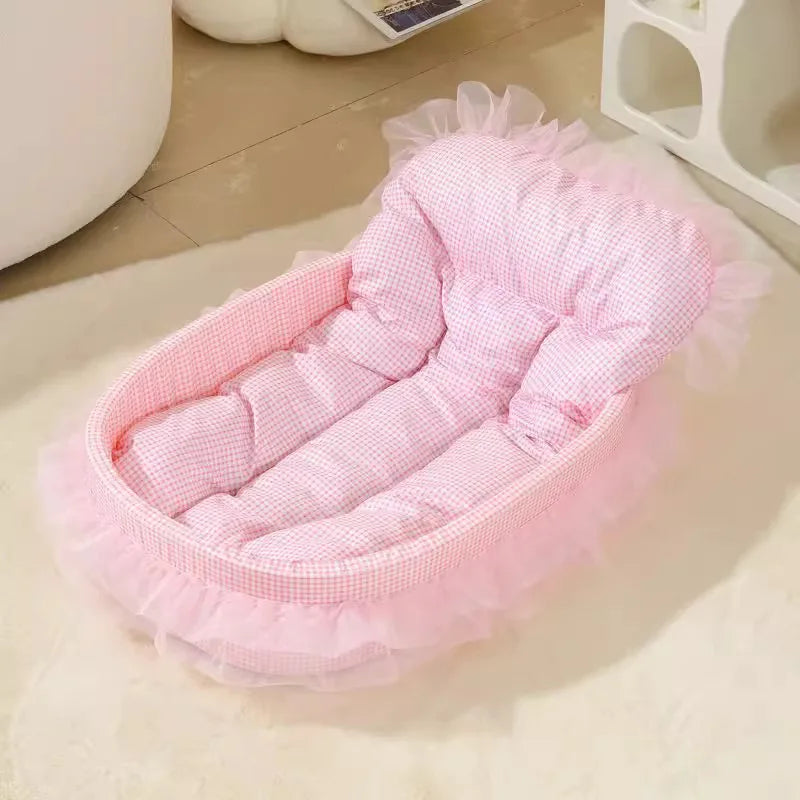 Macaron Dog Bed Pet Nests Dog Nests Four Seasons Universal Winter Cat Nests Deep Sleep Nests Pet Supplies
