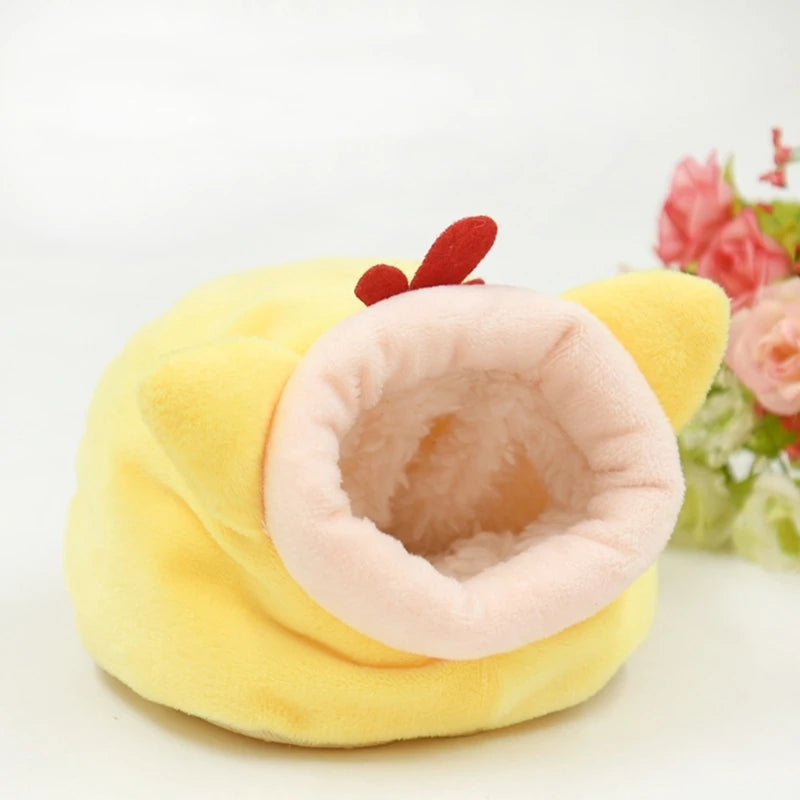 Winter Hamster House Guinea Pigs House Warm Nest Small Animal Nest Winter Warm Cage for Hamster Rodents Cage
