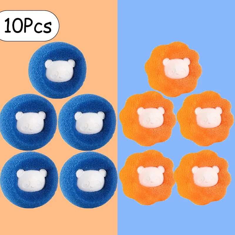 Laundry Balls Pet Hair Collector for Washing Machine Reusable Laundry Lint Catcher Removes Lint From Clothes Pet Cat Accessories
