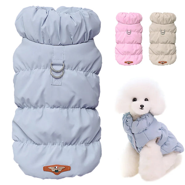 Soft Warm Padded Winter Dog Coat For Small Dogs
