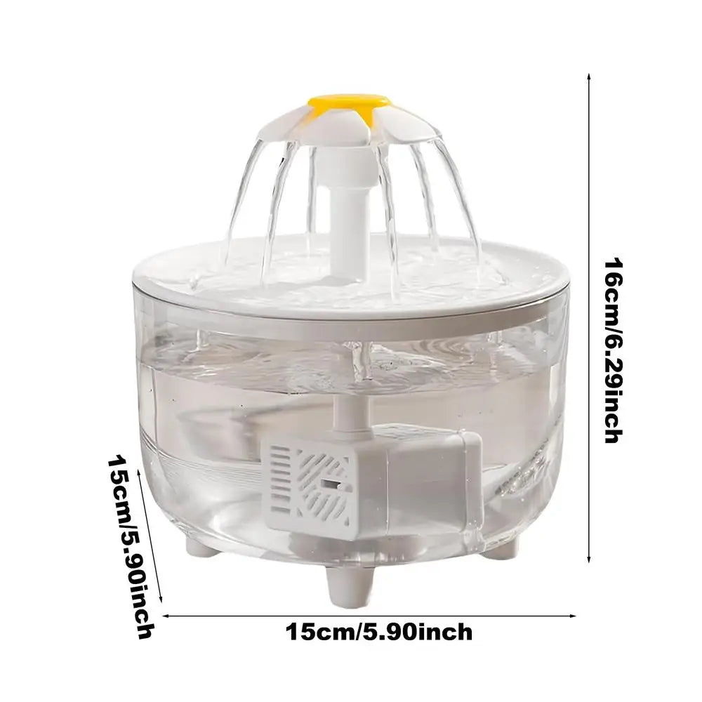 Cat Water Fountain USB Electric Mute Cat Drink Bowl Filter 1L Automatic Water Dispenser Cats Dog Drinking Dispenser Pet Supplies