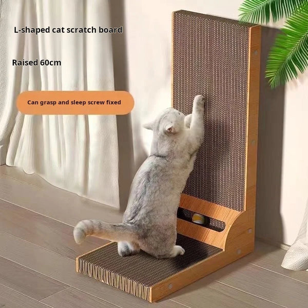 Cat Scratching Post Wooden Board For Claw Training Cats