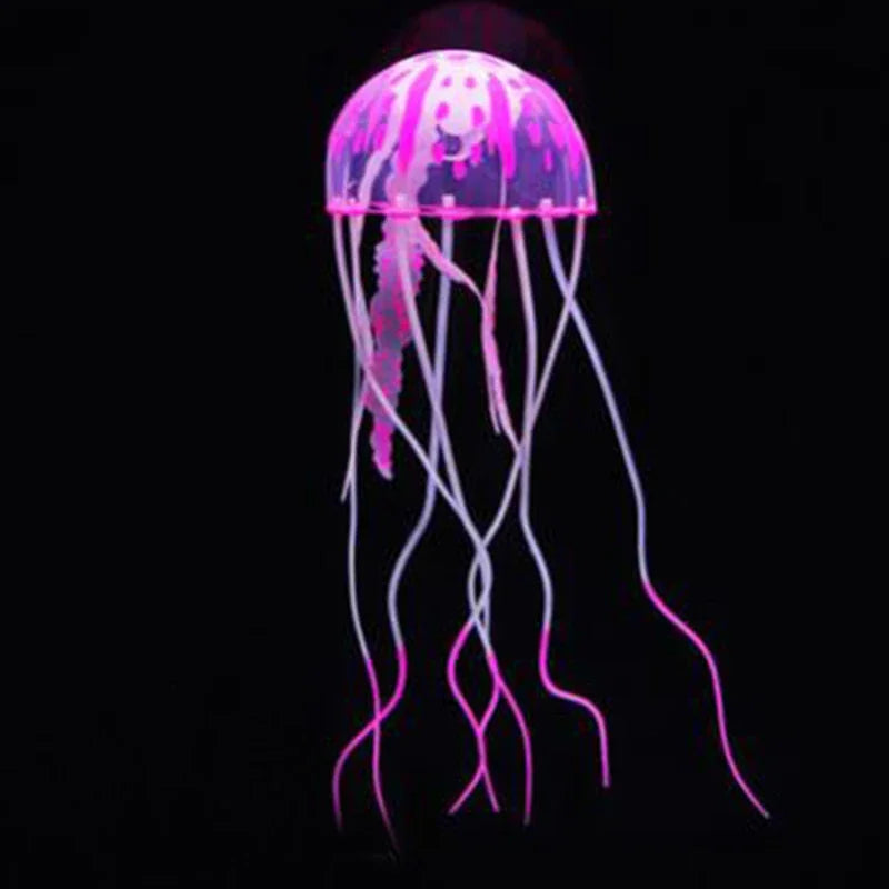 Artificial Swim Glow Jellyfish for Fish Tank - Luminous Aquarium Underwater Decoration