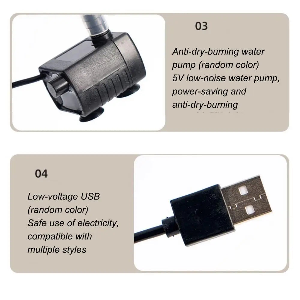 Cat Water Fountain USB Electric Mute Cat Drink Bowl Filter 1L Automatic Water Dispenser Cats Dog Drinking Dispenser Pet Supplies